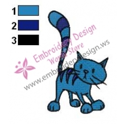 Pilchard The Cat Embroidery Design 02